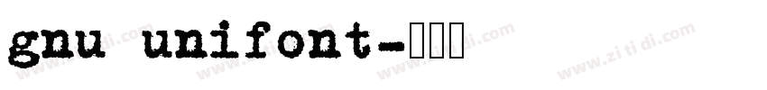 gnu unifont字体转换